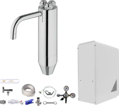 Produktbild von Sprudelwasser Tafelwasseranlage BieTal® BT-10U 3-ltg Schanksäule Puls 245 SET