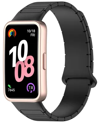 Produktbild von Für Huawei Watch Band 10 / 10 NFC Design Magnetisches Silikon Armband Schwarz