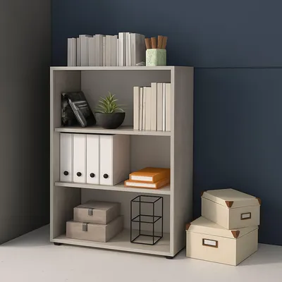 Immagine prodotto di Leporano - Libreria, 79x34x118h cm Bianco, 4 Ripiani