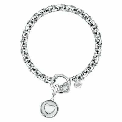Image de Bracelet romantique en acier avec pendentifs Drops SCZ1187