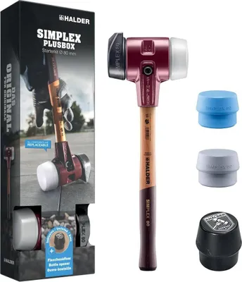 Immagine prodotto di Kit di avviamento con mazza morbida SIMPLEX L.180mm Testa-D.80mm HO Apribottiglie, 2 Testa singola