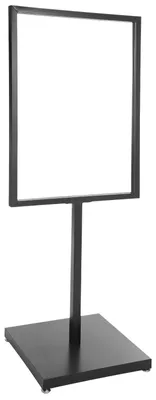 Immagine prodotto di Support per locandine – Espositore a pavimento – Cornice 90x65 cm – Altezza 160 cm – Per cartelli di 5 mm – Realizzato in ferro – Espositore per menu e pubblicità, ideale per negozi, bar e ristoranti