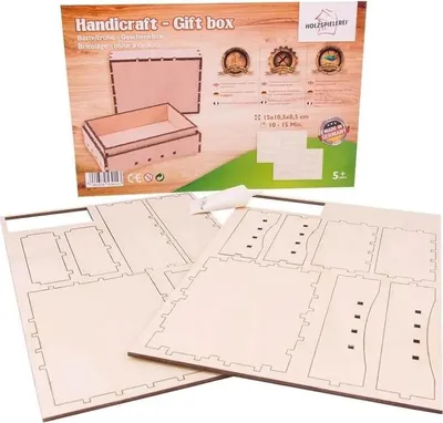 Produktbild von Basteltruhe - Geschenkbox Blanco