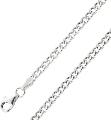 Produktbild von Panzerkette 3.2mm Cuban Link Chain Silber 925   55