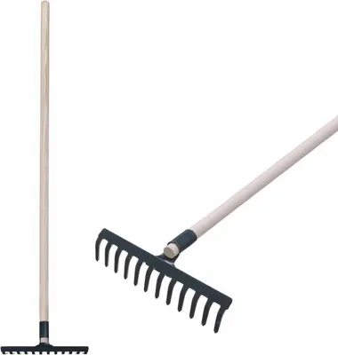 Zdjęcie produktu dla Grabie ogrodowe Strend Pro R105, 12 zębów, drewniany trzonek 1600 mm