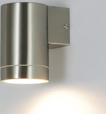 Obrázek produktu pro Nástěnné svítidlo z nerezové oceli venkovní lampa GU10 nástěnné svítidlo vstupní terasa IP44 venkovní osvětlení CORIA.A stříbrná