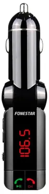 Produktbild von Fonestar tl-3ub Sender fm bluetooth mit usb und Freisprecheinrichtung mit Mikrofon für den Zigarettenanzünder des Autos