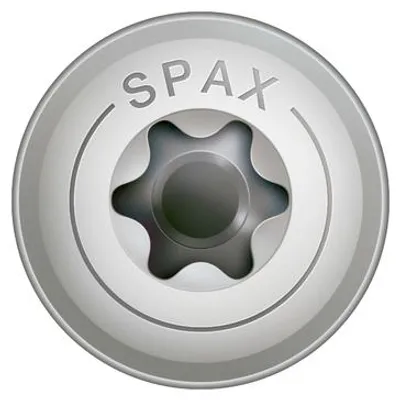 Obrázok produktu pre SPAX® 0257000800805 SPAX® skrutky do dreva T40 s plochou hlavou z nehrdzavejúcej ocele A2 0257000800805 8 mm x 80 mm, 50 ks