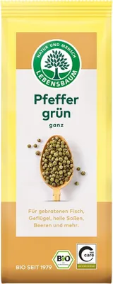 PIEPRZ ZIELONY ZIARNISTY BIO 35 g - LEBENSBAUM