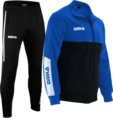 Produktbild von OMKA Trainingsanzug Sportanzug Jogginganzug Freizeitanzug, Größe:58/3XL, Farbe:Blau