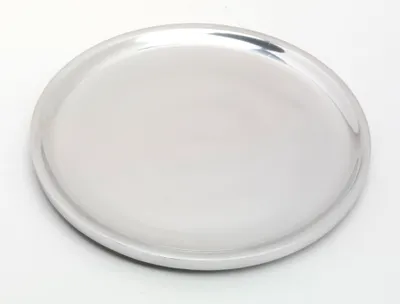 Produktbild von Kerzenteller, Dekoteller Alu Silber poliert Ø 19 cm ideal für Kerzen, Taufkerzen, Hochzeitskerzen