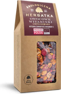 Produktbild von -FRUCHTTEE MIT VITAMINEN, gefriergetrocknet, 80 g – DARY NATURY