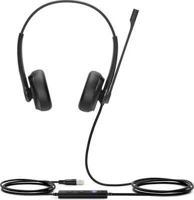 Zdjęcie produktu dla Yealink UH34 Dual Teams, Przewodowa, Biuro/centrum telefoniczne, 20 - 20000 Hz, 118 g, Zestaw słuchawkowy, Czarny