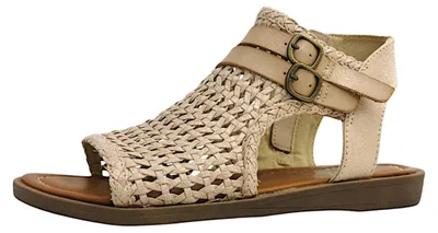 Immagine prodotto di Blowfish, sandali bassi da donna, color oro, stile casual, marca Damenschuhe