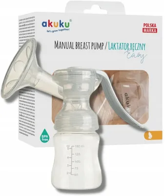 Obrázek produktu pro AKUKU ruční odsávačka mléka průhledná