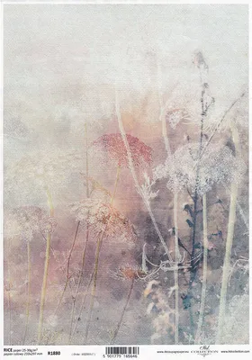 Produktbild von ITD Reispapier Decoupage Bastelpapier Softpapier Serviettentechnik, R1880 Blumen, Wiese