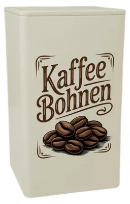 Produktbild von Kaffee Bohnen Dose 900ml im Vintage-Stil