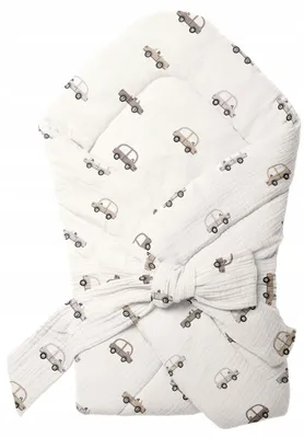 Immagine prodotto di Copertina Avvolgente Neonato in Mussola 75 × 75 cm – Swaddle per Neonati, 100% Cotone, Morbida e Traspirante
