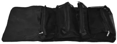 Image de Sac de voyage pour maquillage, pliable, portable, grande capacité, imperméable, polyvalent, en nylon durable. Sac de rangement pour cosmétiques idéal pour les voyages