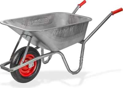 Metall Schubkarre Schubkarren Bauschubkarre Gartenschubkarre 100 Liter verzinkt