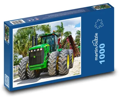Obrázek produktu pro Puzzle 1000 Zelený Traktor na Farmě - martinpuzzle