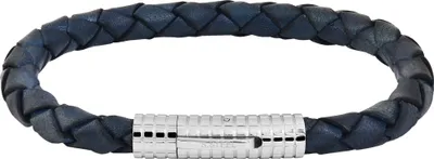 Produktbild von Akzent Echtlederarmband, geflochten mit Edelstahlclipverschluss