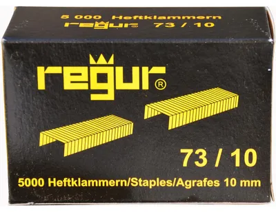 Zdjęcie produktu dla Zszywki Regur 73/10, opakowanie = 5000 sztuk