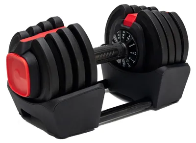 Zdjęcie produktu dla Zestaw obciążników regulowany, 1-19 kg - Antypoślizgowy uchwyt - Sprzęt fitness