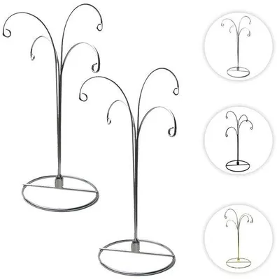 Immagine prodotto di Gancio decorativo color argento per vetrina - resistente - 2 pezzi - ferro