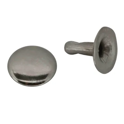 Metall Rund-Nieten silber