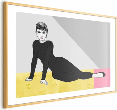 Produktbild von Posterpapier Poster - Beautiful Audrey 60x40 cm Menschen h-A-0116-ao-a