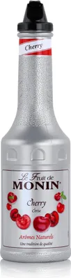 Zdjęcie produktu dla Le fruit de Monin – mieszanka przecierów owocowych o smaku wiśniowym do koktajli, 1000 ml