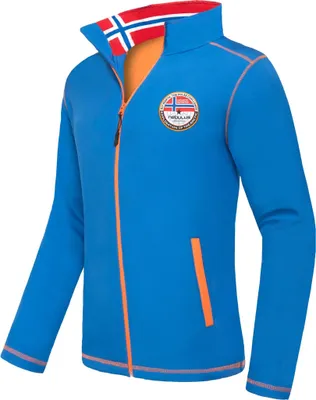 Produktbild von Nebulus Softshelljacke PUKA Herren, warme Outdoorjacke, praktische & vielseitige Übergangs-Jacke, P5541 - Herren, kobalt-orange, S