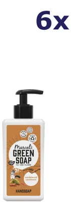 Produktbild von 6x Marcel's Green Soap handzeep sandelhout kardemom 250ml