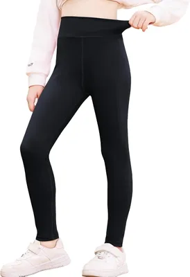 Produktbild von Sportleggings Maedchen hohe Taille, elastisches Material, bequem, fuer Yoga und Sport