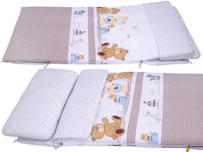Immagine prodotto di Sacco nanna per bambini in cotone con controllo della temperatura, 120x60 cm, per inverno/estate - allegri orsetti