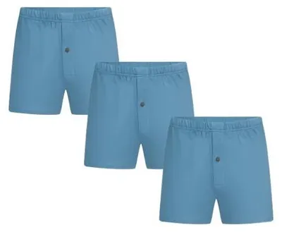 Produktbild von Bio-Baumwoll-Boxershorts mit Holzknopf - 3er Pack