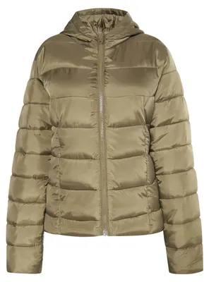 Produktbild von Damen Jacke grün Größe M mit Kapuze synthetische Isolierung