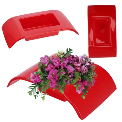 Imagen del producto de Tapa para olla, diseño japonés de Ikebana, arreglos florales elegantes, Rojo-A, Medio, Rojo-A, Medio