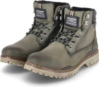 Produktbild von Dockers Herren Winterboots/ Stiefeletten Olivgrün Synthetik Größe: 43