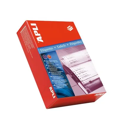 Zdjęcie produktu dla APLI Etykieta stołowa, dwurzędowa, 88,9 x 23,3 mm, 12000 sztuk/opakowanie, 00014