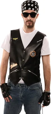 Produktbild von Biker Kostüm Rocker Motorradfahrer S