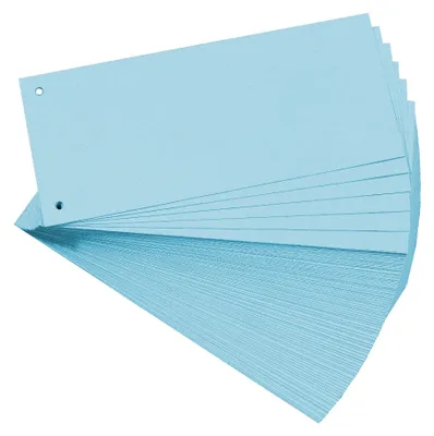 Image de EXACOMPTA Intercalaires 105 x 240 mm bleu 180 g/qm 100 pièces