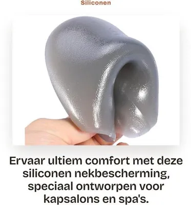 Productafbeelding van Nekbescherming Zacht Siliconenmateriaal - Neksteun Kussen - Kapsalon - Spa - Kapper - Antislip Ontwerp - Shampoo Neksteun