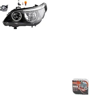 Obrázok produktu pre Johns, svetlomety + Osram Night Breaker Laser vhodné pre BMW radu 5 E60 E61 07/03-03/07L 63127165561 63126910777 6910777 7165561 63177897187 7897187