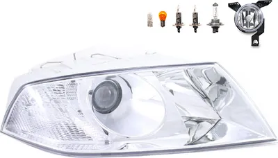 Produktbild von Scheinwerfer kompatibel zu Skoda Octavia 1Z 04-08 DE-H1 H7 R +Nebel+Leu. 1Z1941018Q 1Z1941018D 1Z1941016A 1C0941700B Johns