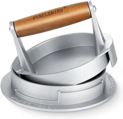 Produktbild von Famanu Burgerpresse aus Aluminium - mit Antihaftbeschichtung, 3 einstellbaren Dicken