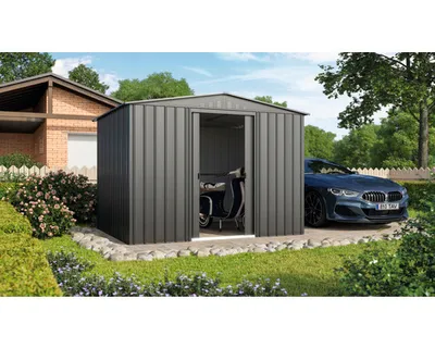 Obrázek produktu pro Plechový zahradní domek GLOBEL Tower 108 295 x 237 cm antracit
