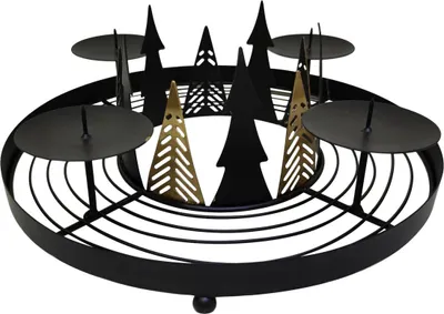Produktbild von TrendLine Adventskranz aus Metall Ø 30 cm x 11 cm