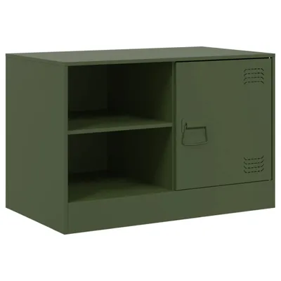 Obrázek produktu pro vidaXL TV skříňka olivově zelená 67x39x44 cm ocelová